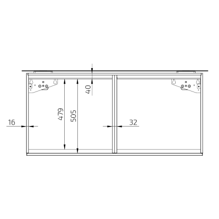 Dimensioni - BASELIFT 6300HA - Montaggio a parete, 103 mm frontale